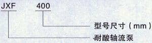 JXF型號(hào)意義