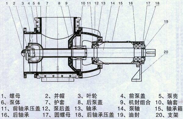 襯氟軸流泵結(jié)構(gòu)